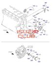 Болт шестерни "B" ГРМ двигателя 4HG1/4HK1 ISUZU (М8Х23 шестигранная головка) =Isuzu Original= 0280608160