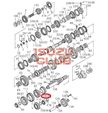Подшипник промежуточного вала задний КПП MJT7S =Isuzu Original= *1098102050*