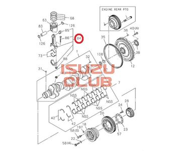 Фотография Шатун двигателя 6WF1 ISUZU CYZ51 =Isuzu Original= *1122301852*