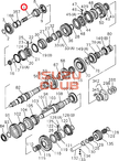 Вал первичный КПП MAL6U CYZ51 =Isuzu Original= *1332118251*
