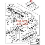 Фланец редуктора среднего моста (выход) ISUZU CYZ51/CYZ52 =Isuzu Original= *1372451301*