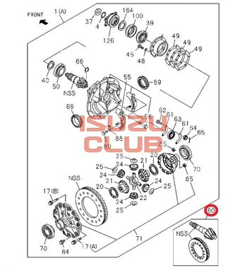 Фотография Главная пара 41/8 FSR90 =Isuzu Original= *1412104530*