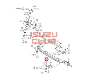 Фотография Балка передней оси ISUZU FSR90/FSR34 =Isuzu Original= *1431111730*