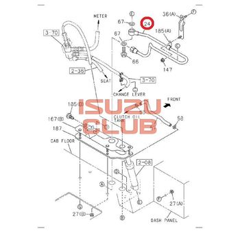 Фотография Трубка ПГУ пневмосистемы ISUZU CYZ51/CYZ52 =Isuzu Original= *1474283621*