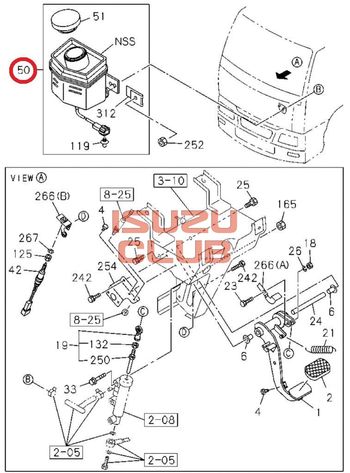 Фотография Бачок главного цилиндра сцепления ISUZU CYZ51/EXZ52 =Isuzu Original= *1475301820*