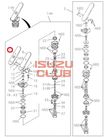 Накладка педали тормоза (резиновая) CYZ51 =Isuzu Original= *1481193330*