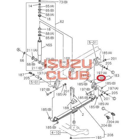 Схема Втулка передней рессоры ISUZU FVR34 =Isuzu Original= *8980818290*