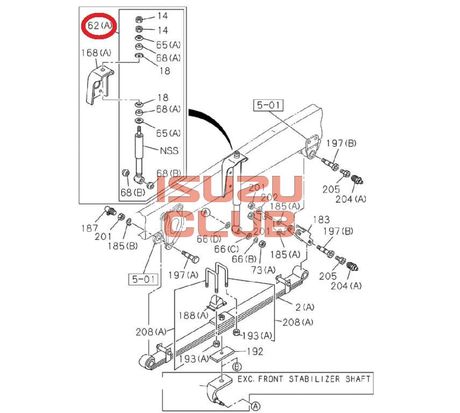 Схема Амортизатор передний ISUZU FSR90 =Isuzu Original= *1516303021*