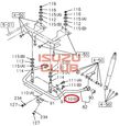 Скоба втулки переднего стабилизатора задняя ISUZU FVR34/FSR90/FSR34 =Isuzu Original= *1517890281*