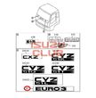 Эмблема "EURO 3" кабины C/E серии =Isuzu Original= *1762171830*