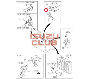 Фотография Переключатель подрулевой ISUZU CYZ51/CYZ52 =Isuzu Original= *1823607041*