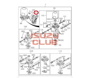 Фотография Клапан осушителя CYZ51/CYZ52 защитный =Isuzu Original= *1855763693*