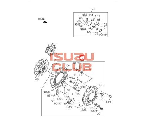 Схема Корзина сцепления мотор 6HK1 ISUZU FVR34 =Isuzu Original= *1876101450*