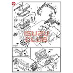 Комплект прокладок ДВС 4HK1 полный (Е4) (ГБЦ Т=1.475мм) ISUZU FSR/NQR90/NPR75 =Isuzu Original= *1878157330*