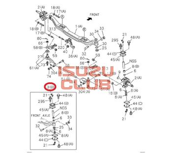 Фотография Ремкомплект шкворня ISUZU CYZ51/CYZ52/FVR34 =Isuzu Original= *1878313493*