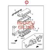 Комплект прокладок ГБЦ 4HK1-T верхний (ГБЦ=1.575) ISUZU NQR75 =Isuzu Original= *5878177342*