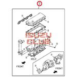 Комплект прокладок ГБЦ 4HK1-T верхний (ГБЦ=1.575) ISUZU NQR75 =Isuzu Original= *5878177342*