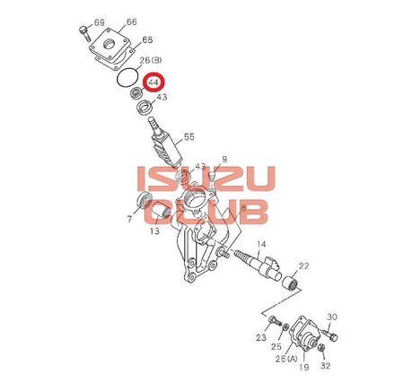 Схема Сальник рулевого редуктора (верхний) Исузу NQR75/NQR71 =Isuzu Original= *8941309400*