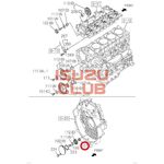Вал промежуточной шестерни привода насоса ГУР мотор 4HK1/6НК1/4HG1 =Isuzu Original= *8943346821*