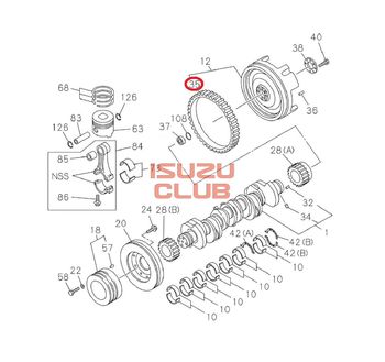 Фотография Венец маховика FVR34/FSR34 Forward =Isuzu Original= *8943967841*