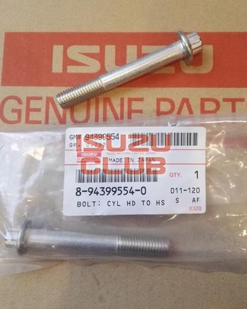 Фотография Болт ГБЦ ISUZU (М10х73) мотор 4HK1/6HK1 =Isuzu Original= *8943995540*