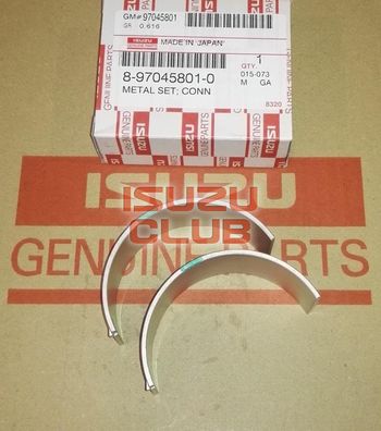 Фотография Вкладыши шатунные (зеленые) STD 4HG1-T ISUZU NQR71 =Isuzu Original= *8970458010*
