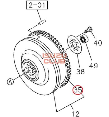 Фотография Венец маховика ISUZU мотор 4HK1/4HG1 =Isuzu Original= *8970463661*