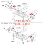 Сайленблок торсиона (опоры кабины) ISUZU NQR75/NQR71 =Isuzu Original= *8970951481*