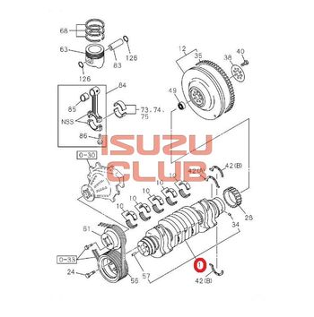 Фотография Коленвал двигателя 4HV1/4HG1 (E2) ISUZU NQR71 =Isuzu Original= *8971129815*