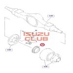 Гребенка (кольцо) АБС/ABS ISUZU NPR/NQR71/75 заднего барабана =Isuzu Original= *8972067753*
