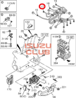 Трубка топливная к форсунке № 2 двигатель 4НG1-T =Isuzu Original= *8972094941*