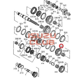 Фотография Шестерня КПП 2-й передачи ISUZU MYY5T/MYY6S =Isuzu Original= *8972412371*