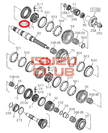 Муфта синхронизатора 2/3 передачи КПП MZZ6F/U =Isuzu Original= *8972412952*