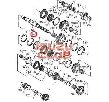 Фотография Кольцо синхронизатора 2-3 передачи наружное КПП MYY5/MYY6 ISUZU =Isuzu Original= *8972413091*