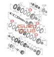 Внутреннее кольцо синхронизатора 1/2/3/R передачи КПП MZZ6 =Isuzu Original= *8972413111*