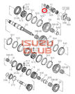 Шайба упорная подшипника вторвала КПП MZZ6 =Isuzu Original= *8972529410*