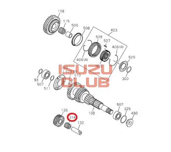 Фотография Подшипник игольчатый задней передачи ISUZU КПП MYY/MZZ =Isuzu Original= *8972531140*