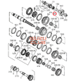Шестерня КПП привода спидометра ведущая (Z=4) MYY5T/MYY6S =Isuzu Original= *8972535560*