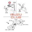 Провод заднего датчика АБС ISUZU NPR75/NQR75 левый =Isuzu Original= *8972539681*