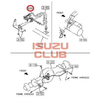 Фотография Провод заднего датчика АБС ISUZU NPR75/NQR75 левый =Isuzu Original= *8972539681*