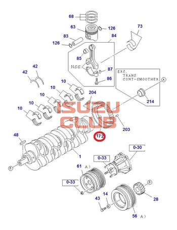 Фотография Шестерня датчика коленвала 4JJ1-T =Isuzu Original= *8973123370*