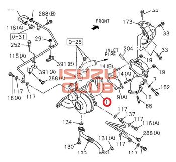 Фотография Турбокомпрессор 4HG1 ISUZU NQR71 =Isuzu Original= *8973267521*