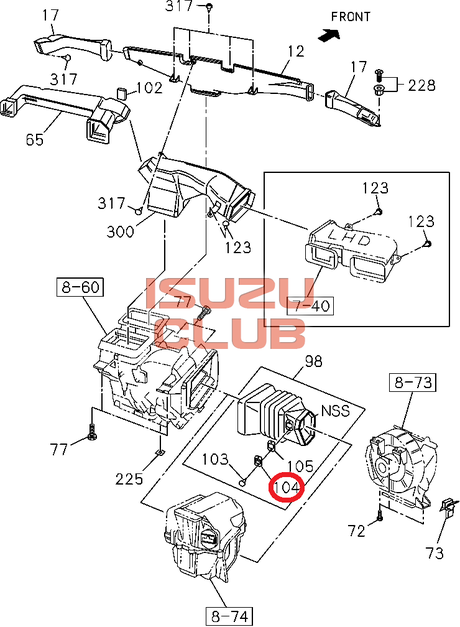 Схема предохранителей isuzu nqr75