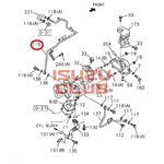 Трубка охлаждения турбины ISUZU модель NQR75 4HK1 отводящая =Isuzu Original= *8973725330*