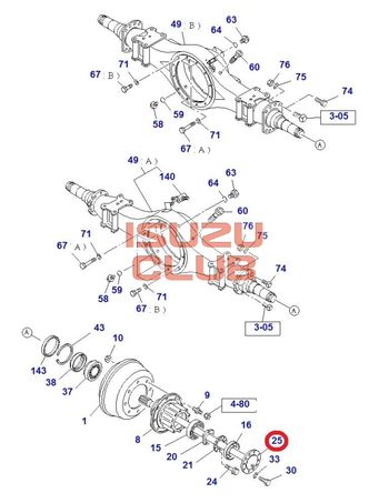 Фотография Полуось заднего моста L=945 ISUZU FSR90 =Isuzu Original= *8973806840*