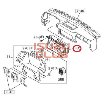 Фотография Щиток приборов NKR55 =Isuzu Original= *8973812941*
