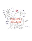 Трубка подачи масла на турбокомпрессор 4НК1 =Isuzu Original= *8973852070*