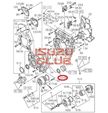 Маслоотражательное кольцо коленвала переднее 4JJ1-T ISUZU NLR85 =Isuzu Original= *8973866010*