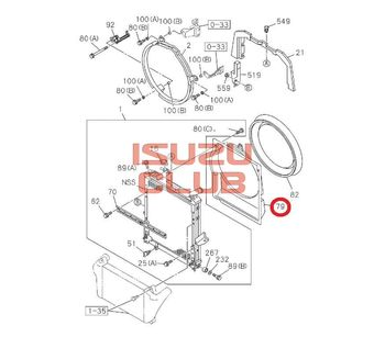 Фотография Диффузор радиатора охлаждения NLR85/NMR85 =Isuzu Original= *8973870811*