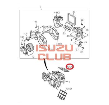 Фотография Фильтр салона ISUZU NPR75/NQR90/NLR/NMR (элемент A) =Isuzu Original= *8973870961*